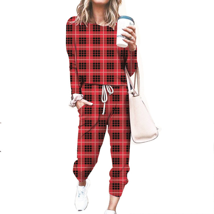 Women’s Jogger Pajama Set - Red Buffalo