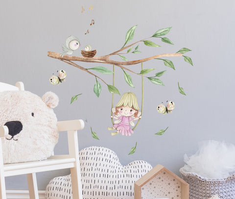 Forest fairy - small wall stickers.