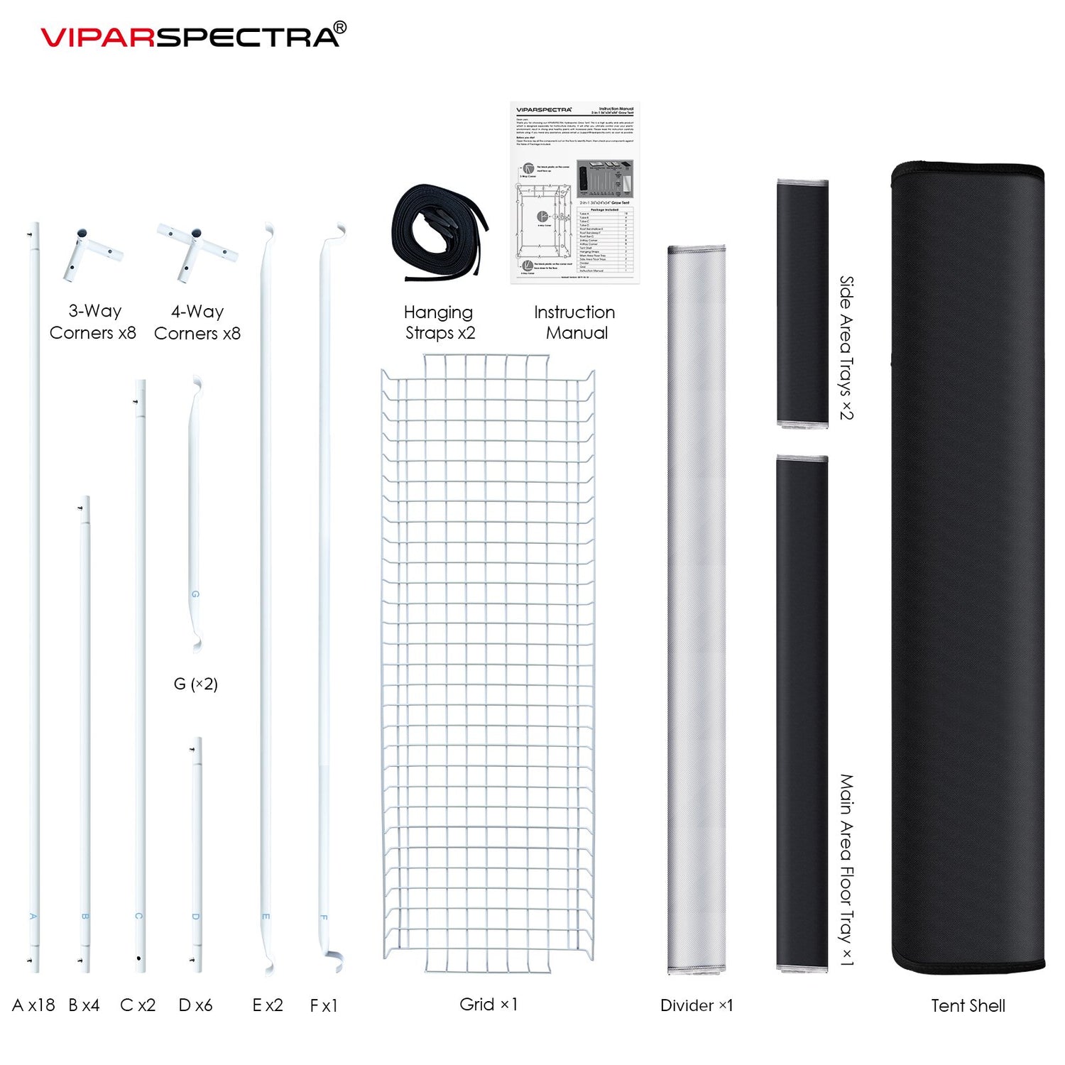 Viparspectra 2 In 1 Grow Tent 5 X 4