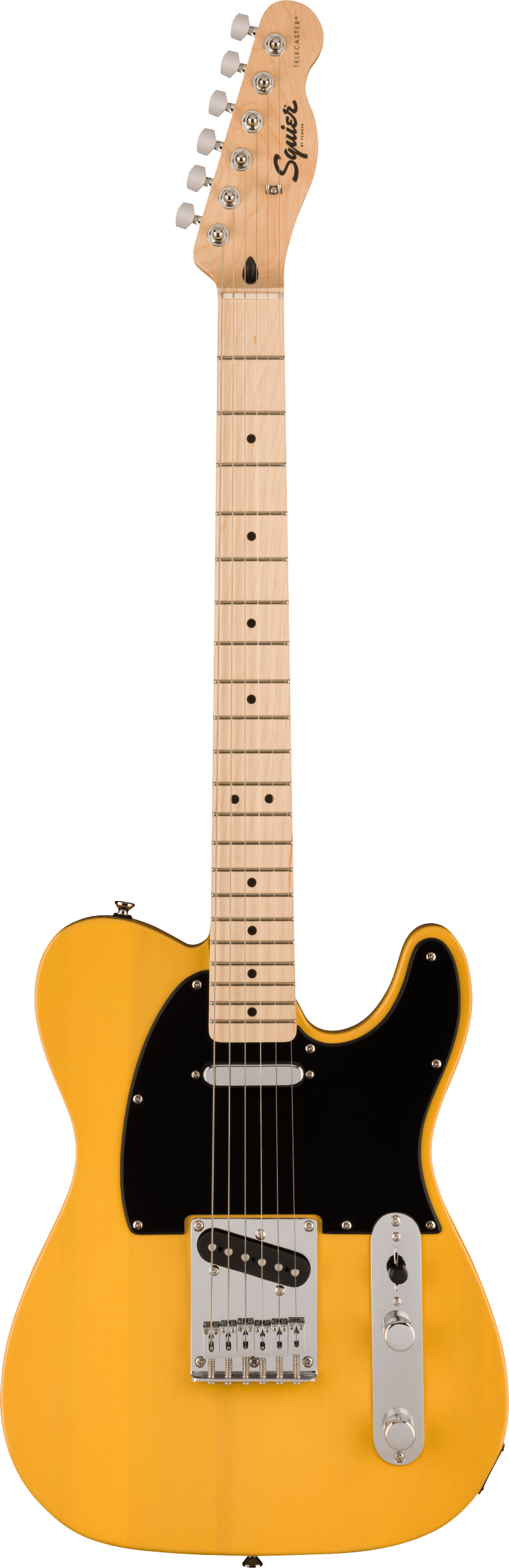 ブランドのギフト Squier by Fender Sonic Telecaster Maple Fingerboard Black  Pickguard Butterscotch Blonde スクワイヤー 4957054217099 YRK