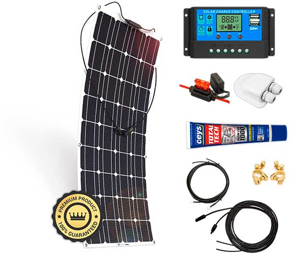 placa solar furgoneta camper autocaravana kit