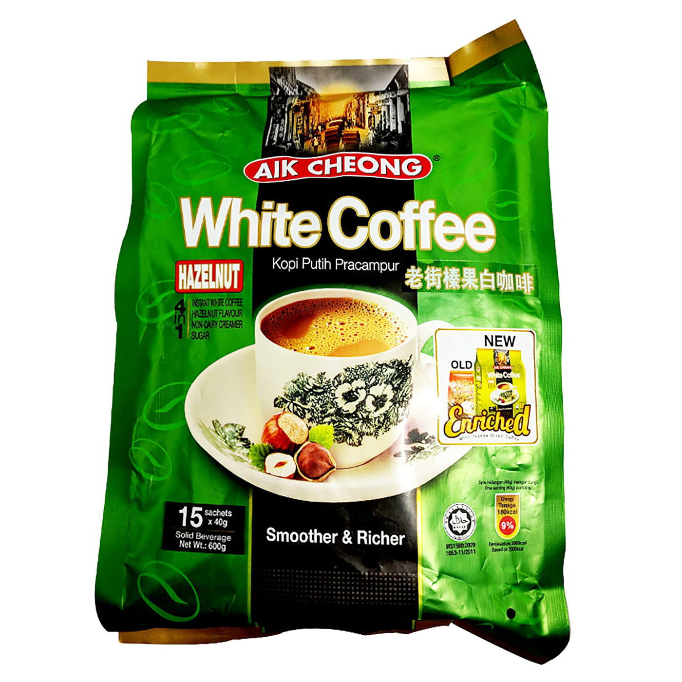 Aik Cheong White Coffee Hazelnut Flavor 21.16oz Just