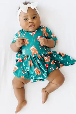 Gingerbread House Bodysuit - Lavender Market & Lavender Littles