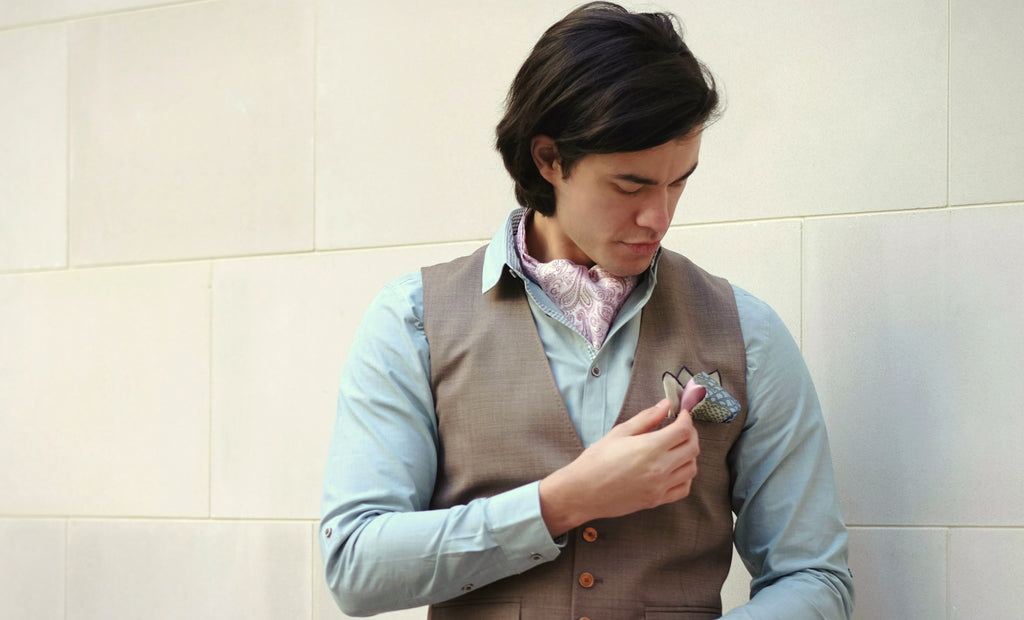 Valentine's Gifts for Men Silk Accessories Pocket Squares