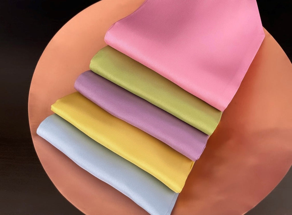 Candycore Core Tones Plain Coloured Silk Cravats Ascot Ties for Men
