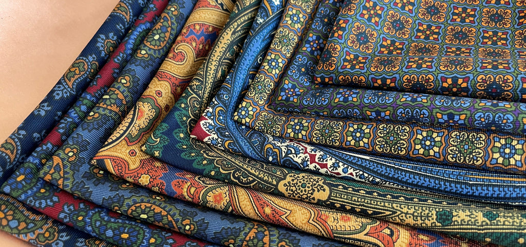 Ancient Madder Silk Cravats Ascot Ties Scarves for Men