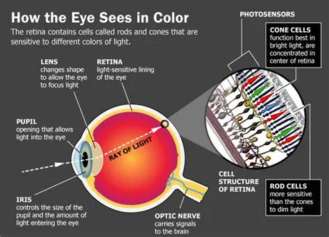 How the eye sees colour cones photoreceptors