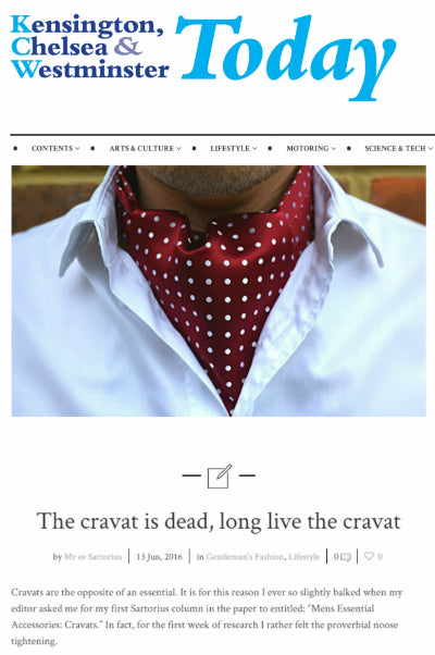 kensington and chelsea and westminster today cravat club