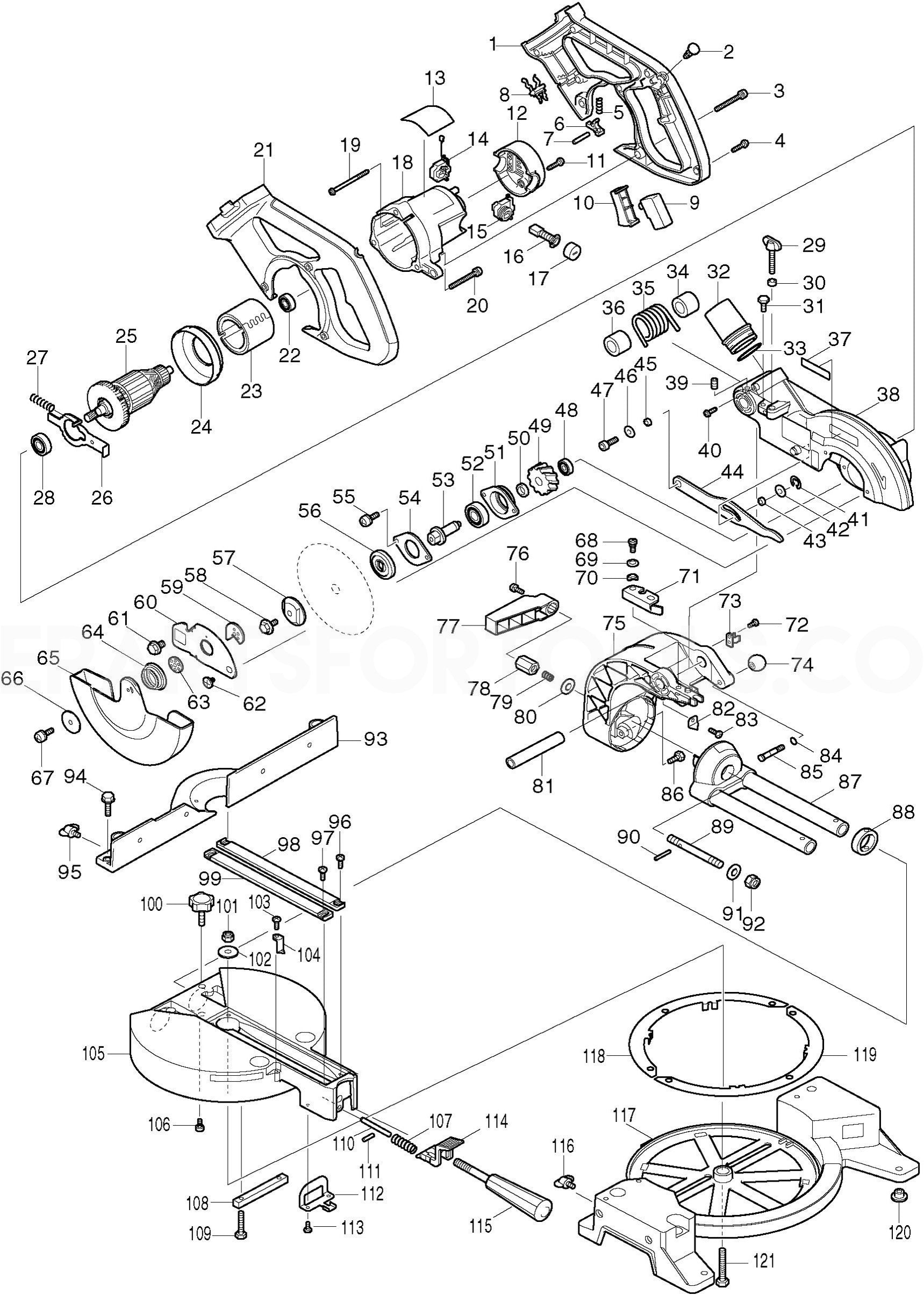 Makita LS711D Spare Parts