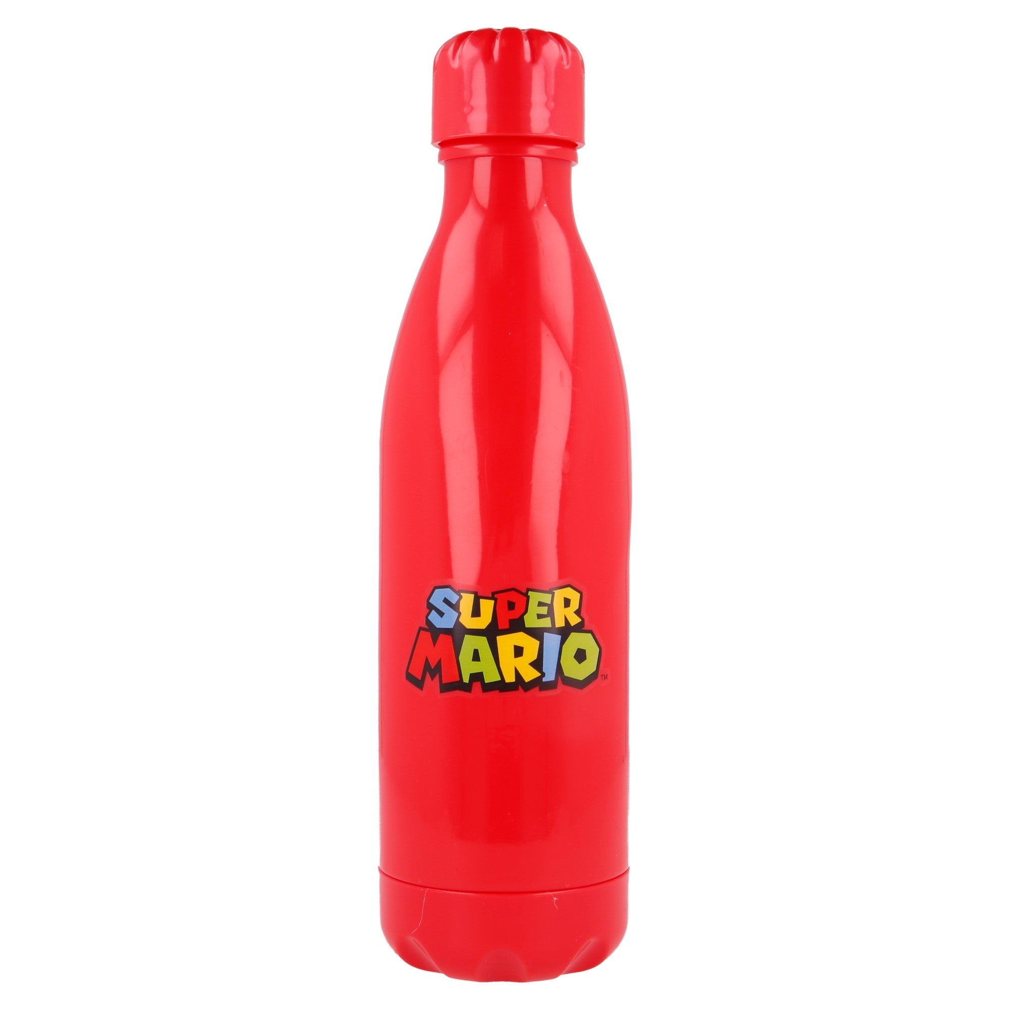 Billede af Super Mario - Plastik Vandflaske - Rød - 660 ML