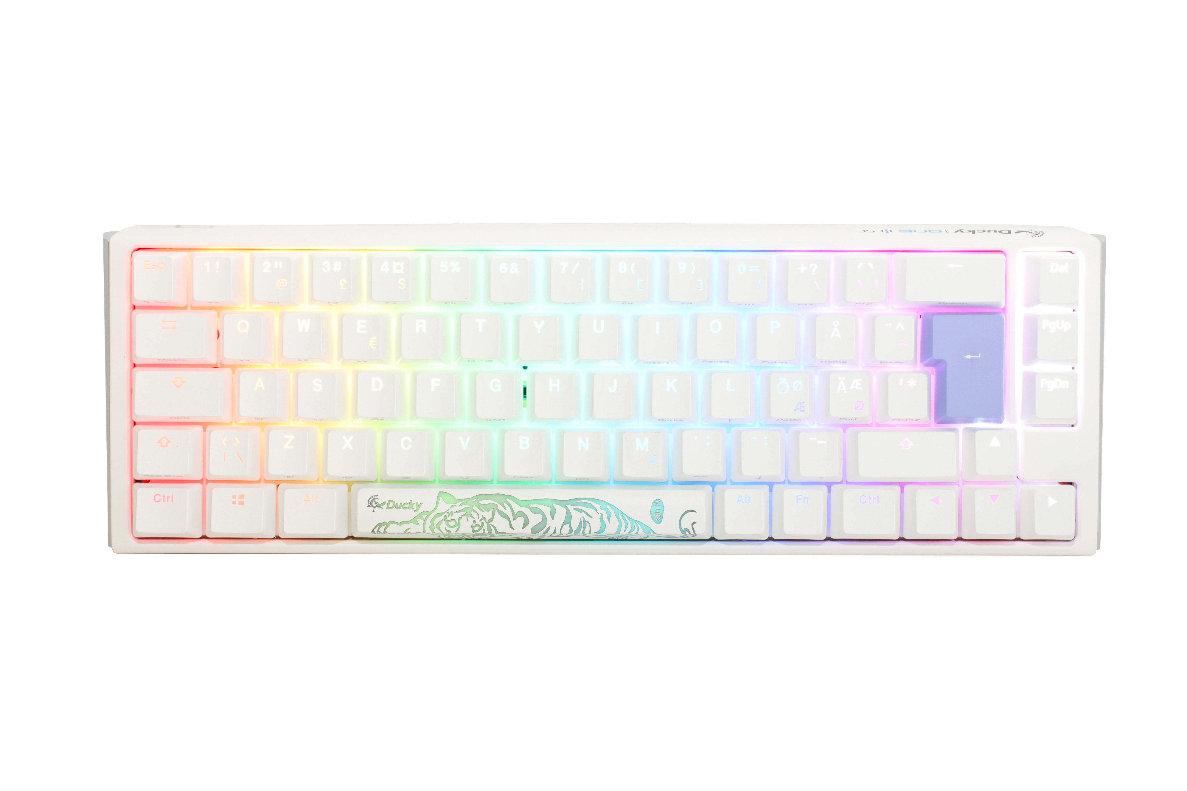 Billede af Ducky One 3 - Classic Pure White Nordic - SF 65% - Cherry Silver