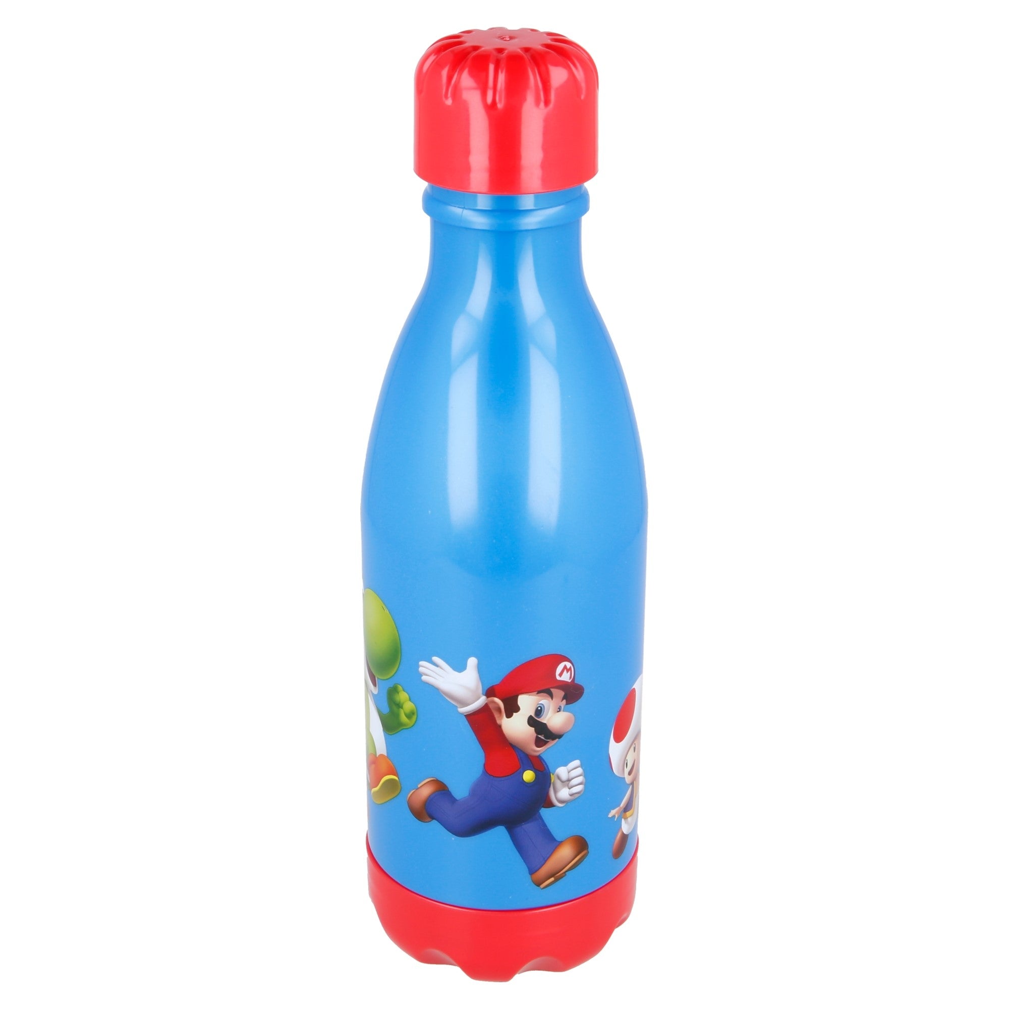 Billede af Super Mario - Plastik Vandflaske - Blå - 560 ML