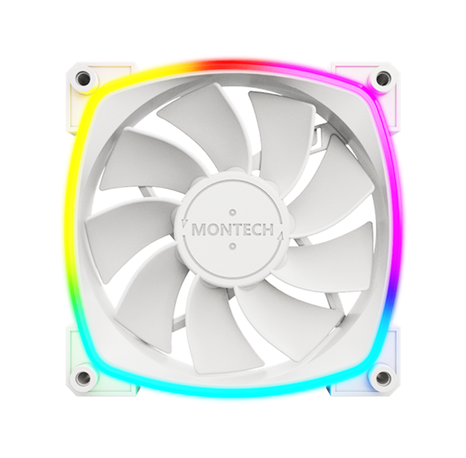 Se Montech RX120 PWM White - reverse fan hos Geek´d