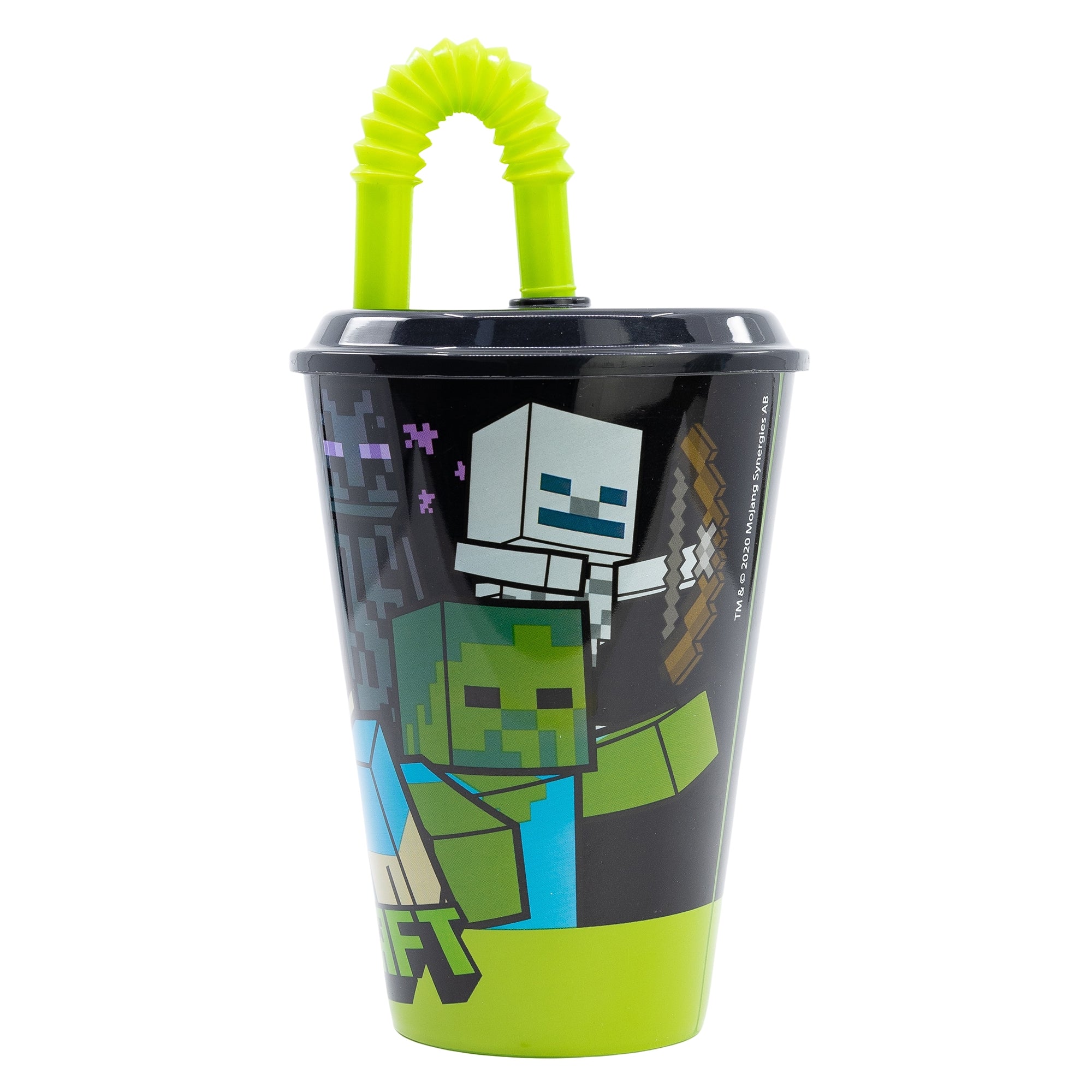 Billede af Minecraft Kop Med Sugerør - 430 ML