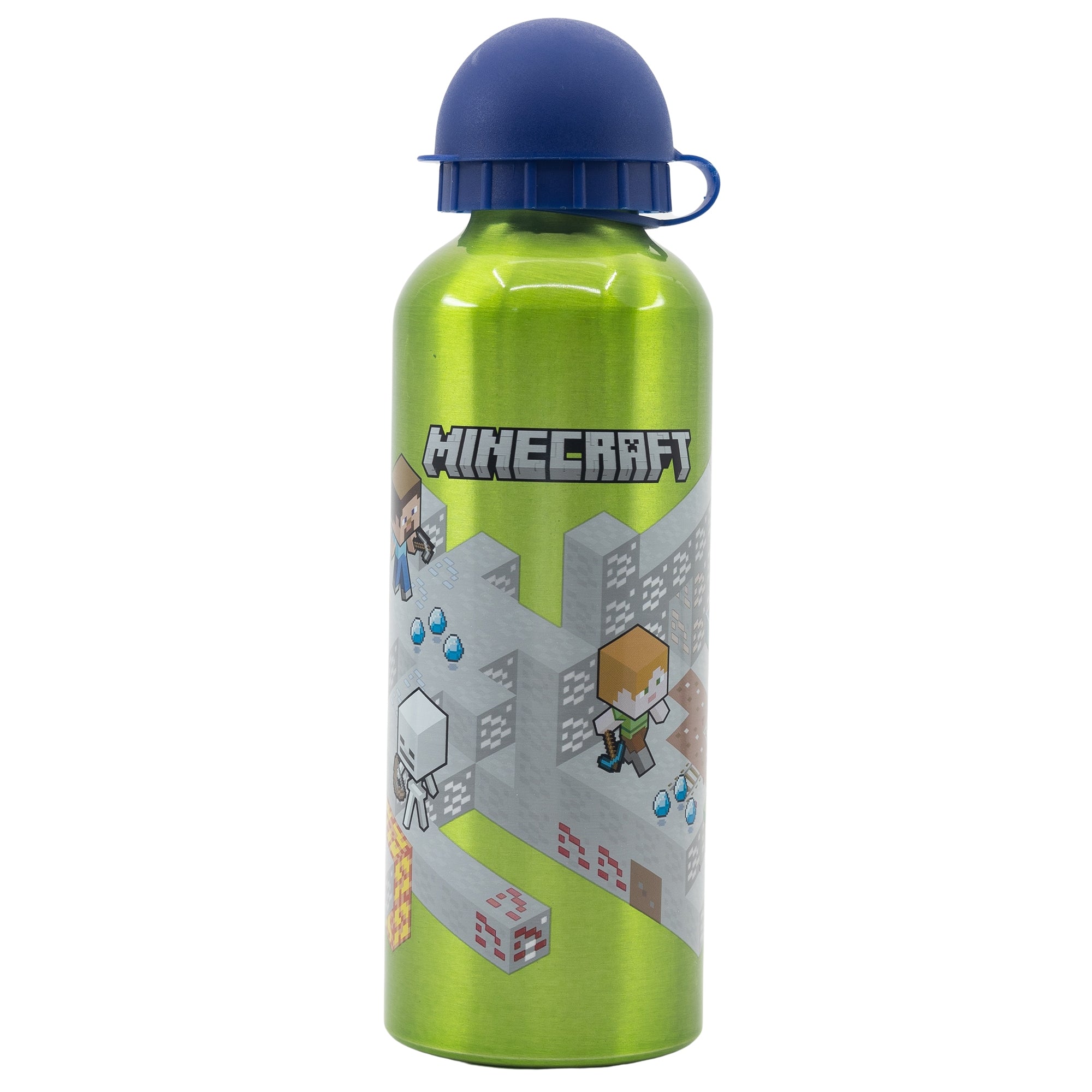 Se Minecraft Mine - Aluminium Flaske - 530 ML hos Geek´d