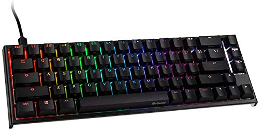 Billede af Ducky One 3 - Classic Black / White Nordic - SF 65% - Cherry Blue