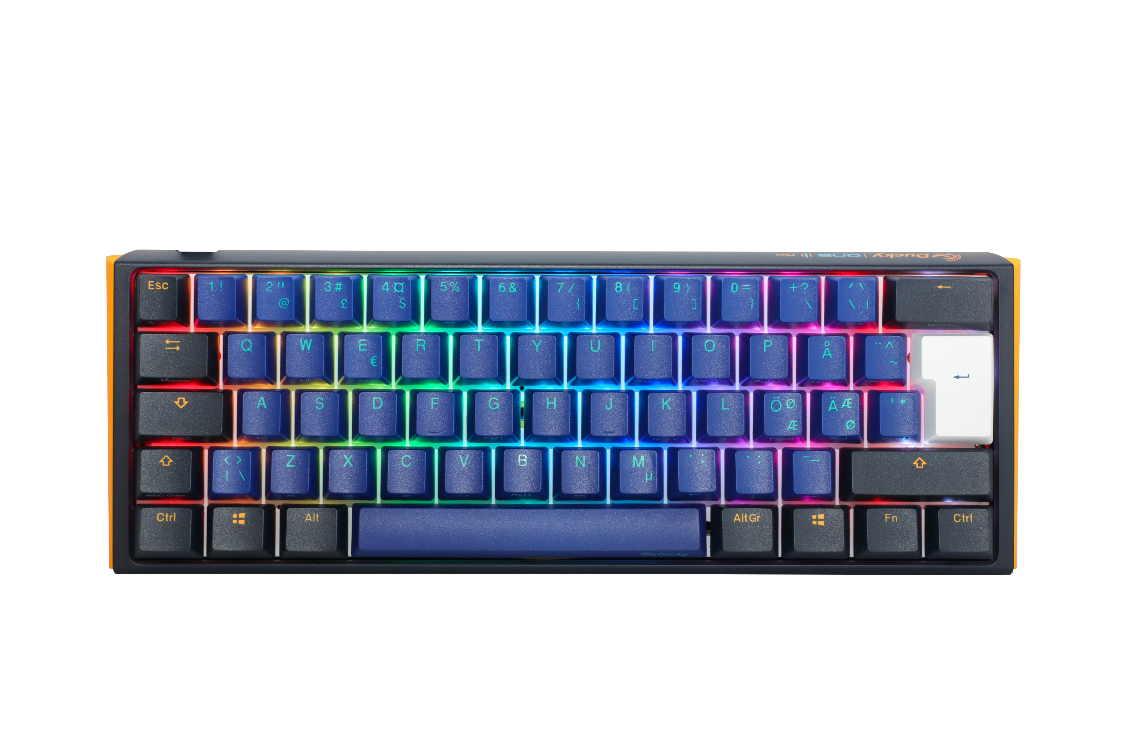 Se Ducky One 3 - Horizon Nordic - Mini 60% - Cherry Blue hos Geek´d