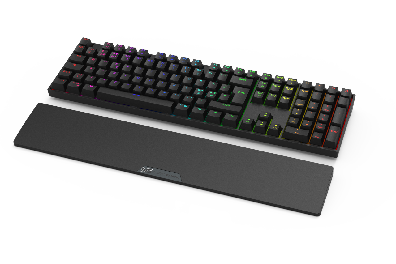 Se Nordic Gaming Operator Tastatur Mekanisk RGB/16,8 millioner farver hos Geek´d