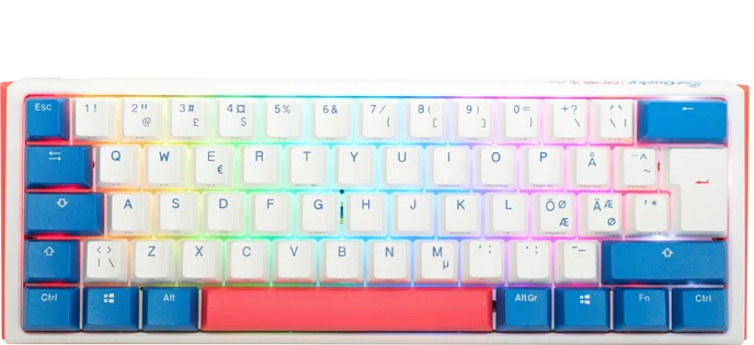 Billede af Ducky One 3 - Bon Voyage Nordic - Mini 60% - Cherry Silent Red