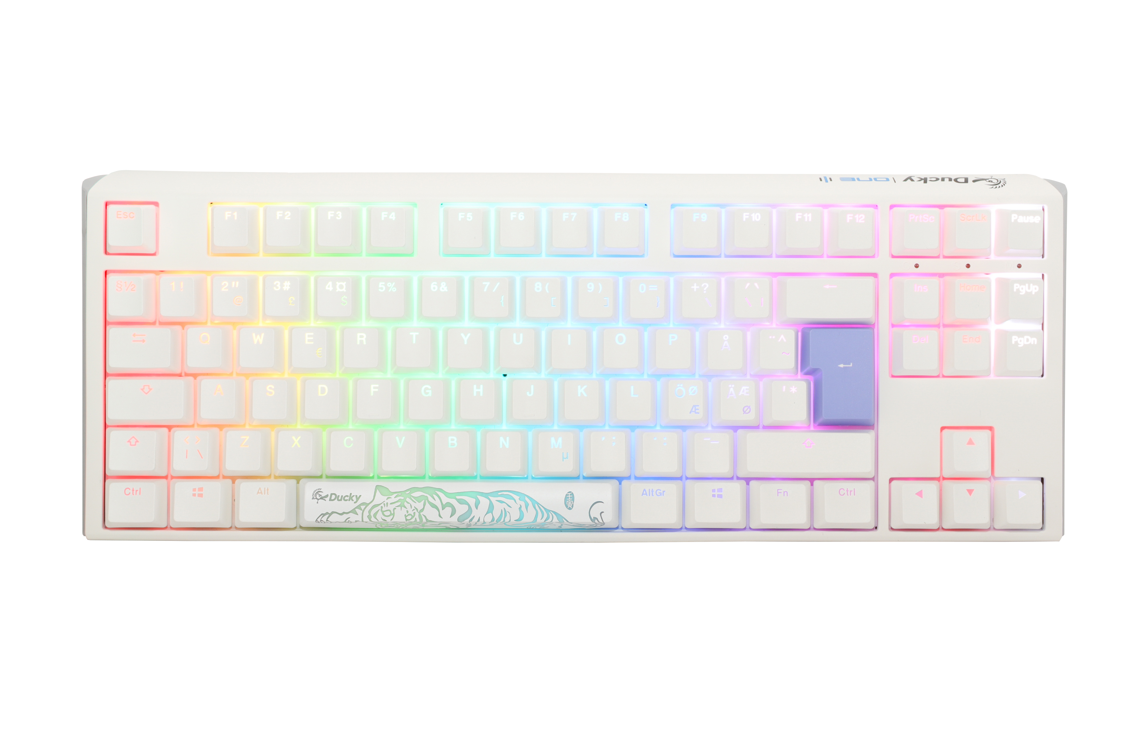 Billede af Ducky One 3 - Pure White Nordic - TKL - Cherry Brown