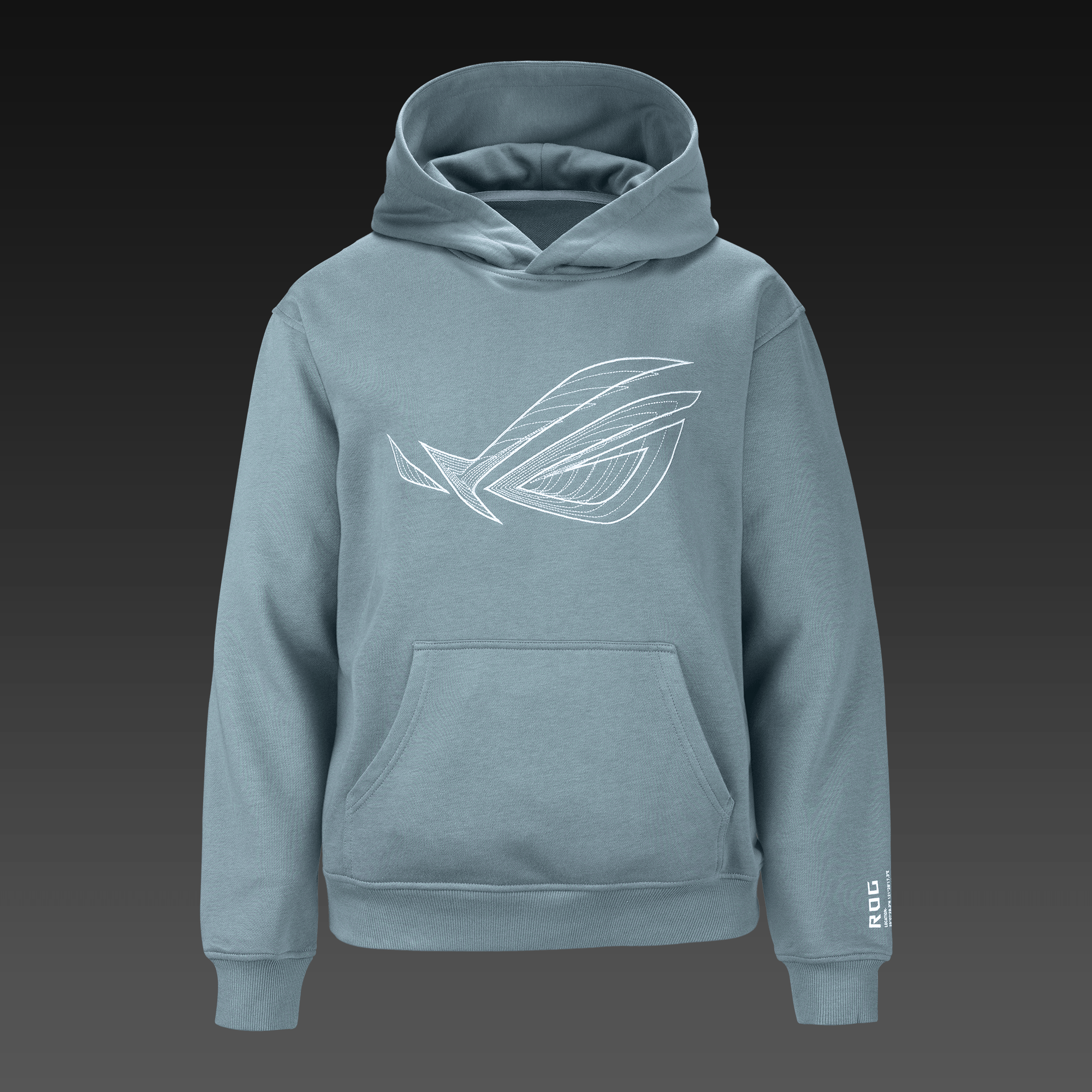 ASUS ROG GRAVITY HOODIE - Regular Fit - Blå Grå | 2XL