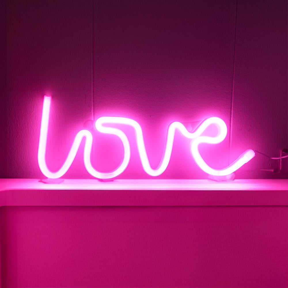 Billede af Love Neon led Lampe Pink