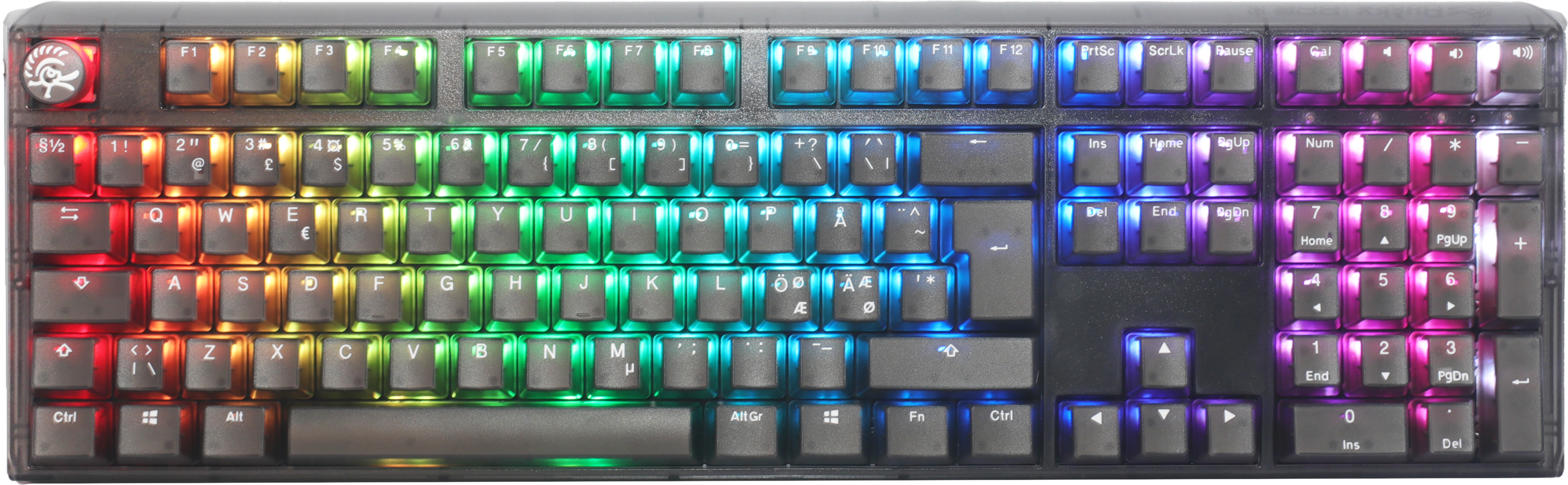 Billede af Ducky One 3 - Aura Black Nordic - Fullsize - Cherry Silent Red- RGB