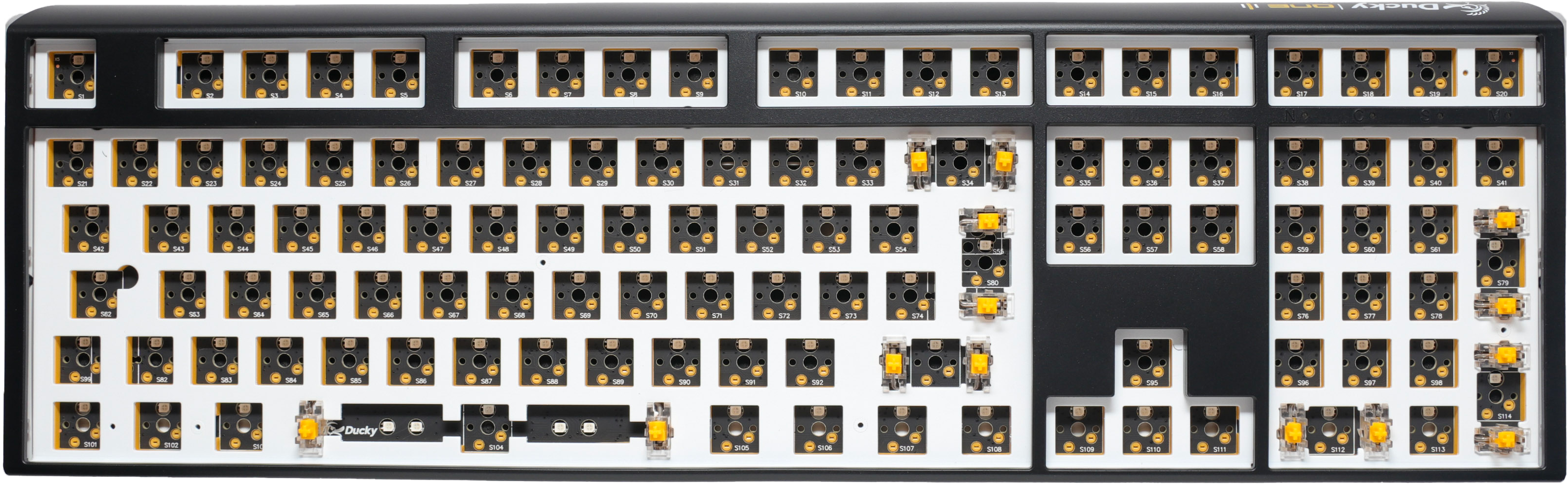 Billede af Ducky One 3 - Hot Swap ISO Barebone Black - Fullsize - RGB - Uden Switches/keycaps