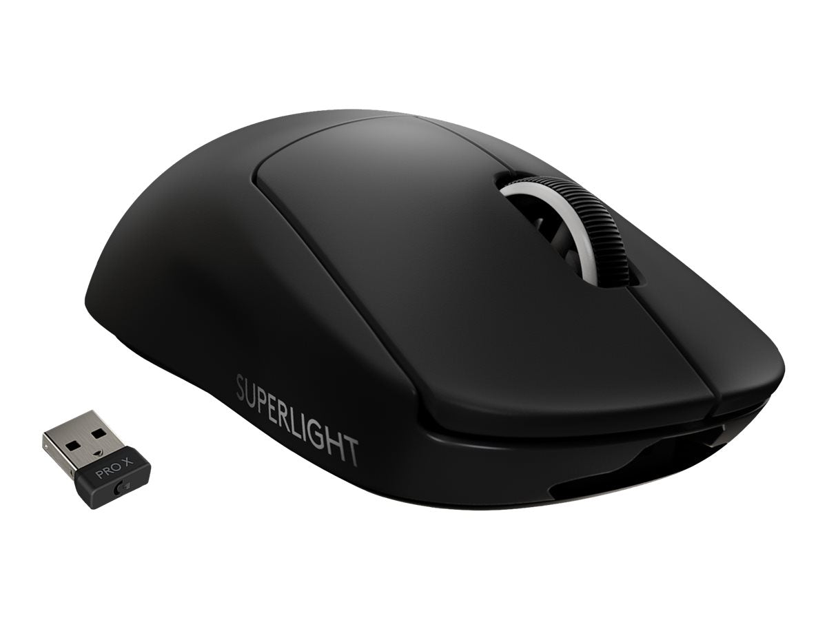 Se Logitech PRO X SUPERLIGHT Wireless Gaming Mouse Optisk Trådløs Sort hos Geek´d
