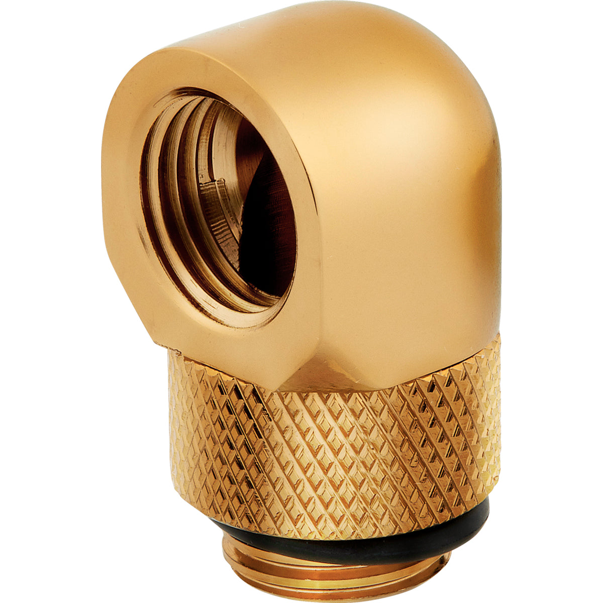 Se CORSAIR Hydro X Series 90 ° Rotary Adapter Kølevæske system tilpasning 2-pack Guld hos Geek´d