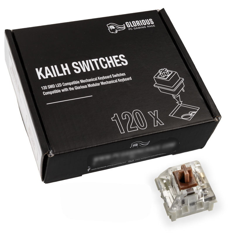 Se Glorious Kailh Speed Brun Switches (120 Stk) hos Geek´d