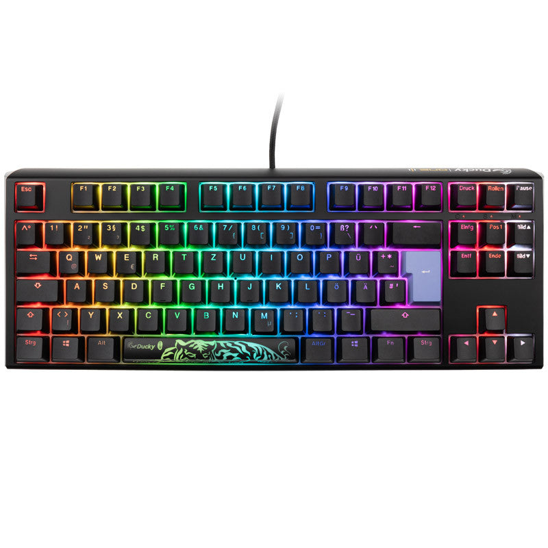 Se Ducky One 3 - Classic Black / White Nordic - TKL - Cherry Silent Red hos Geek´d