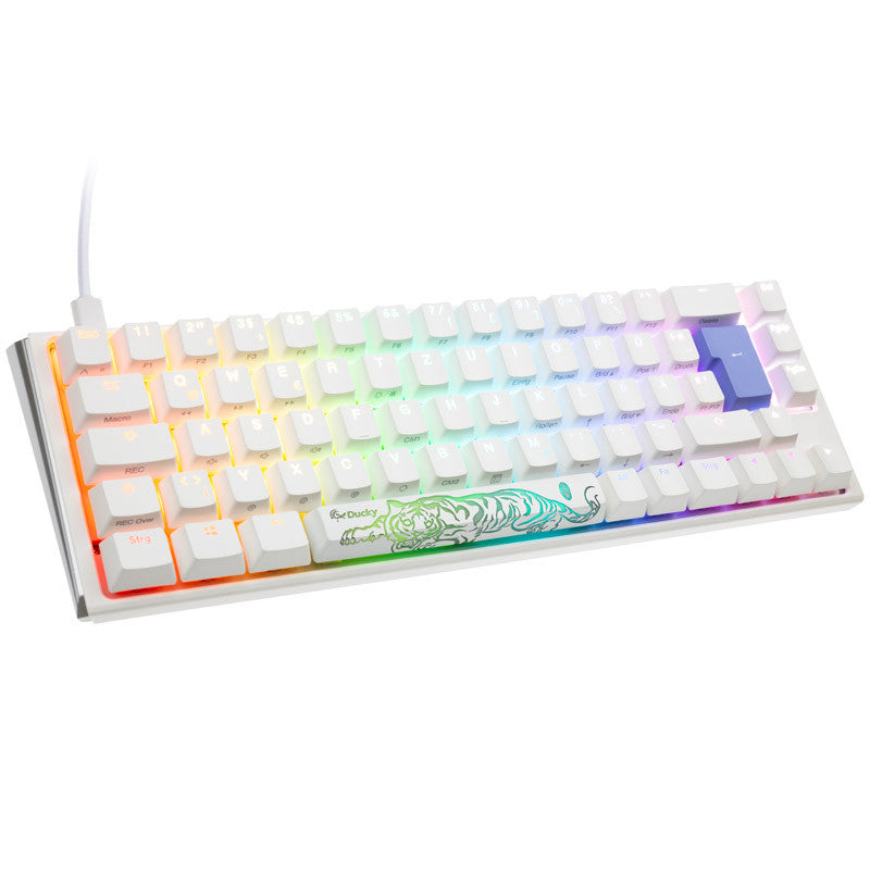 Billede af Ducky One 3 - Classic Pure White Nordic - SF 65% - Cherry Silent Red