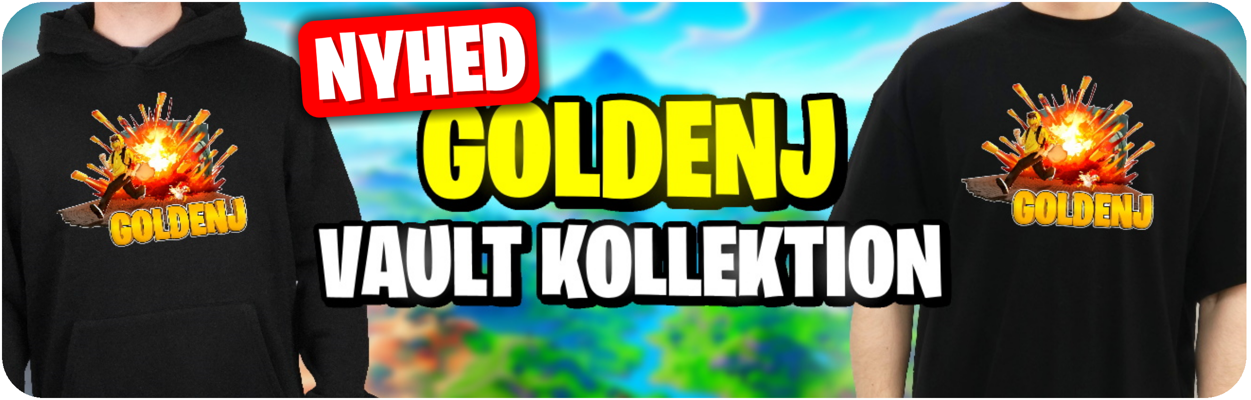 goldenj vault kollektion nyhed med goldenj merchandise