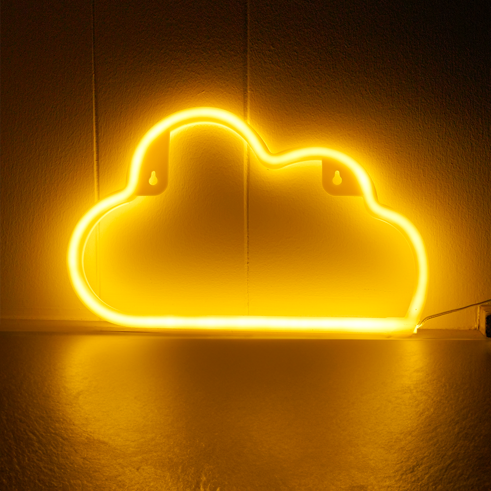 Se Sky Neon LED Lampe Varm hvid hos Geek´d