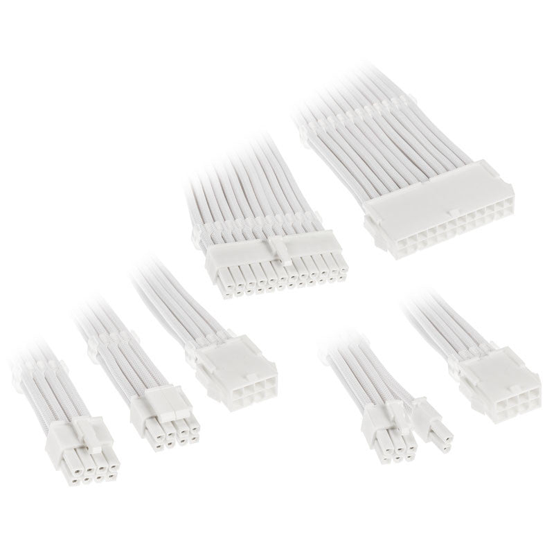 Billede af Kolink Core Adept Braided Cable Extension Kit - White