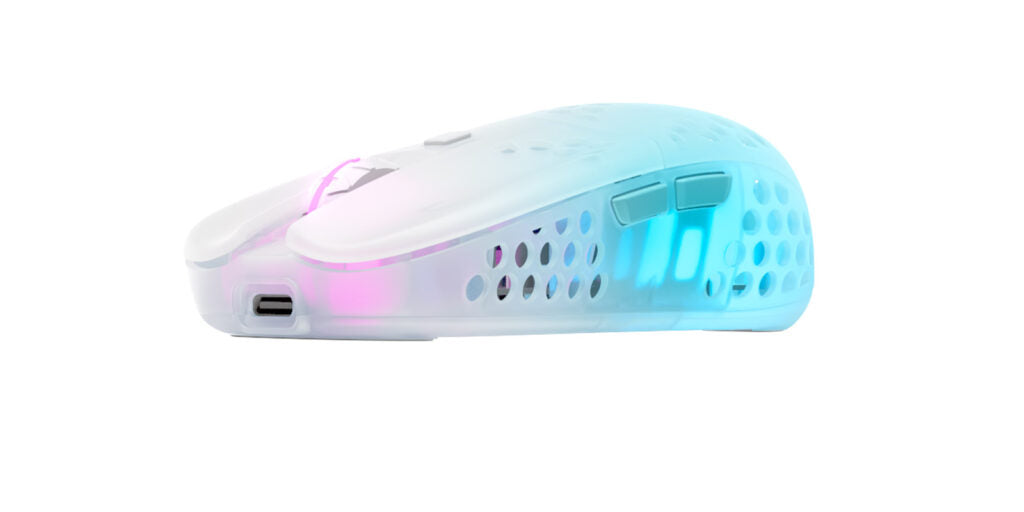 Billede af Xtrfy MZ1 Trådløs RGB Rail Gaming Mus, Hvid Transparent