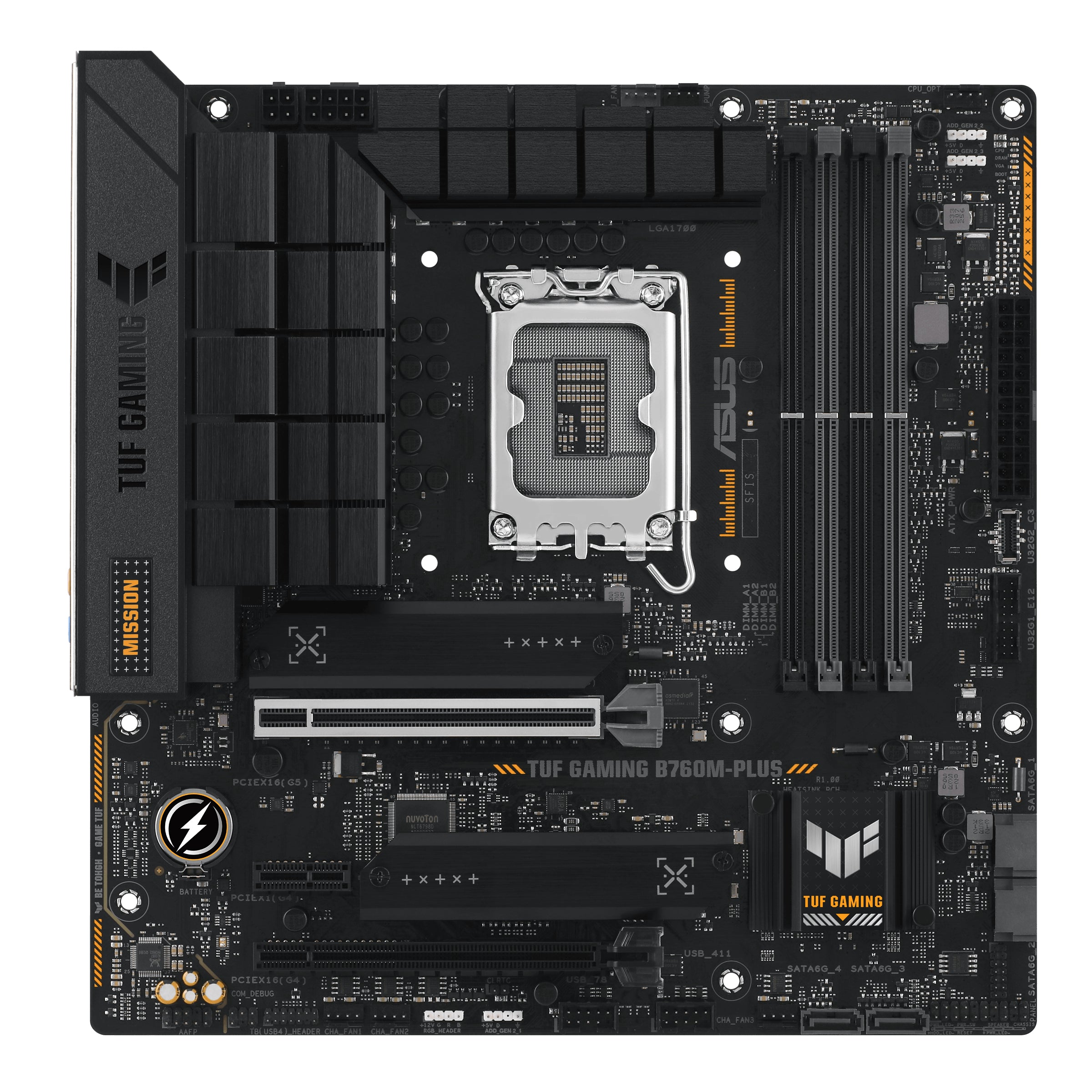 Se ASUS TUF GAMING B760M-PLUS (mATX, B760, LGA 1700, DDR5) hos Geek´d