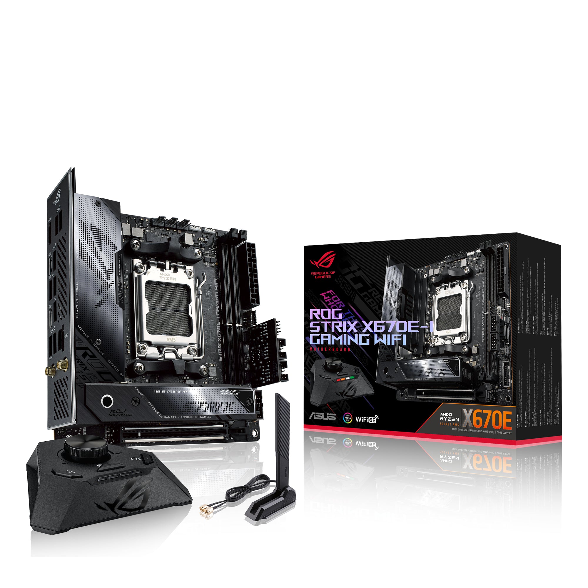 Billede af ASUS ROG STRIX X670E-I GAMING WIFI (mITX, X670E, AM5)