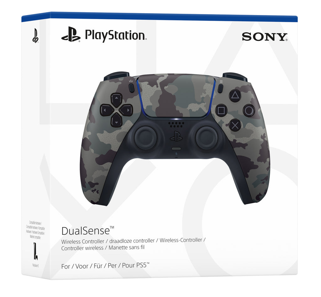 Wow privilegeret sollys Sony Playstation 5 Dualsense Controller Grey Camo | Geekd