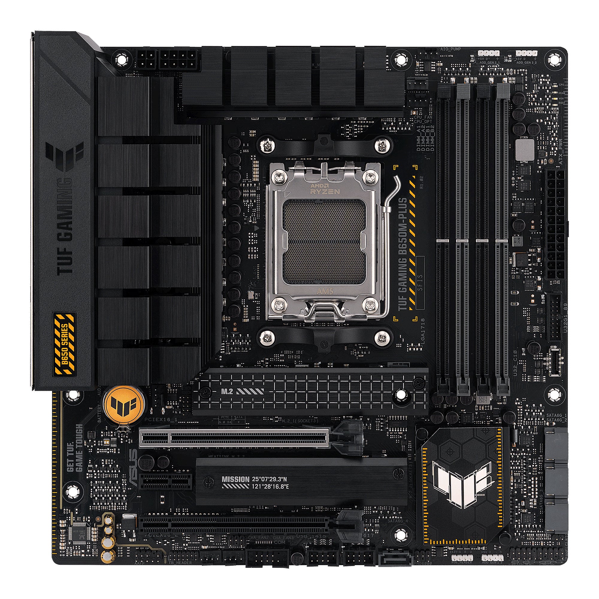 Billede af ASUS TUF GAMING B650M-PLUS (mATX, B650, AM5) hos Geek´d