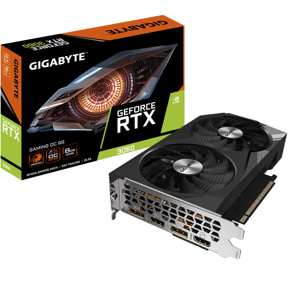 Se Gigabyte GeForce RTX 3060 GAMING OC 8G rev. 2.0 8GB OC Edition hos Geek´d