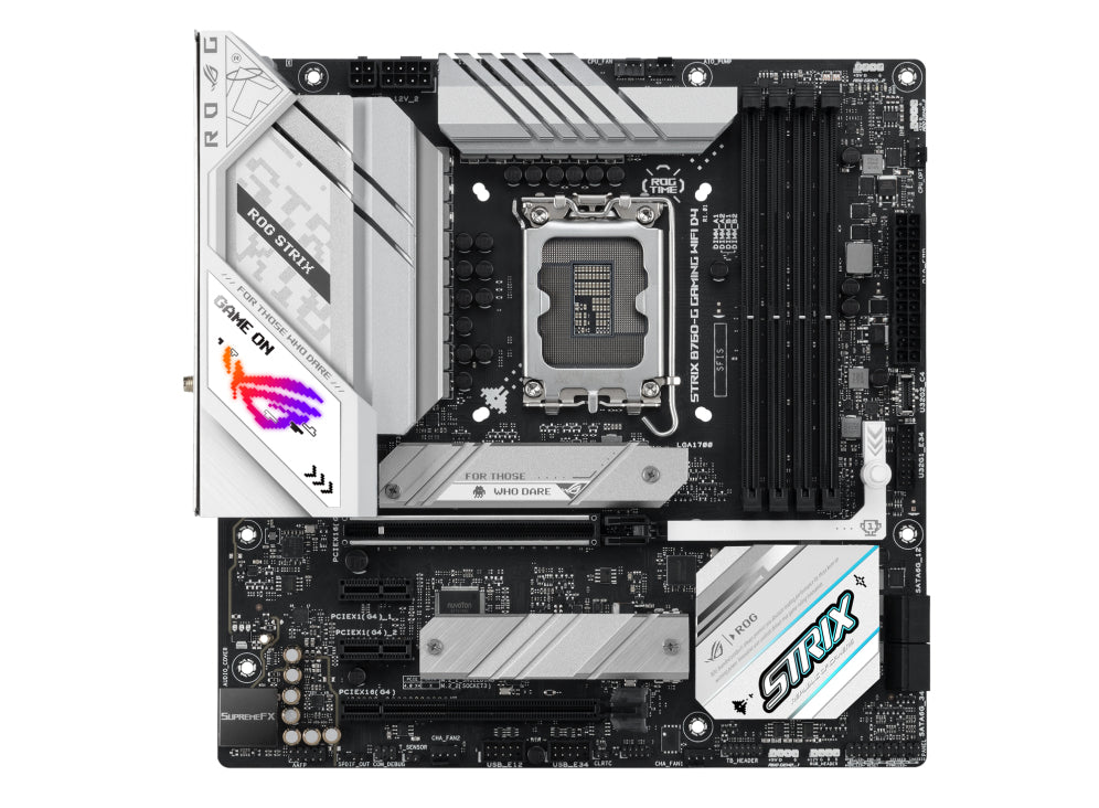 Se ASUS ROG STRIX B760-G GAMING WIFI D4 (mATX, B760, LGA 1700, DDR4) hos Geek´d