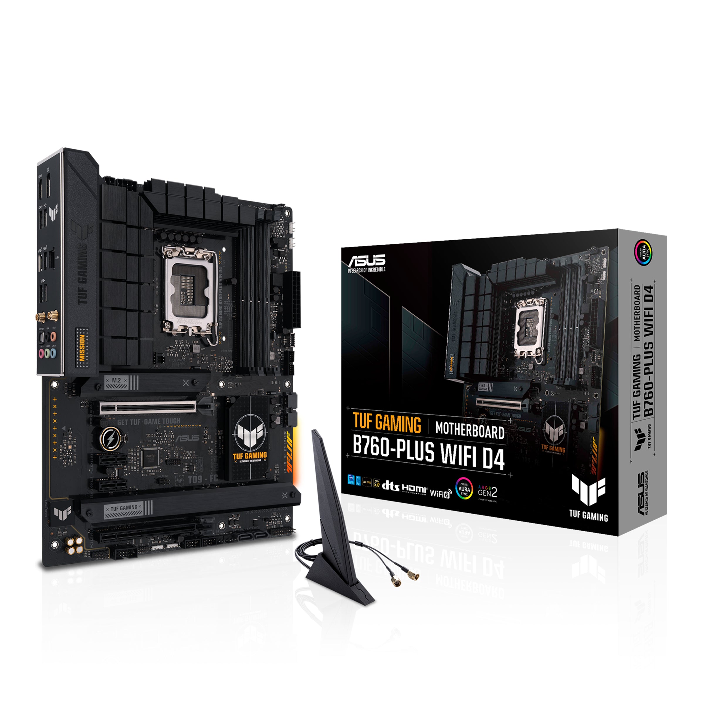 Se ASUS TUF GAMING B760-PLUS WIFI D4 (ATX, B760, LGA 1700, DDR4) hos Geek´d