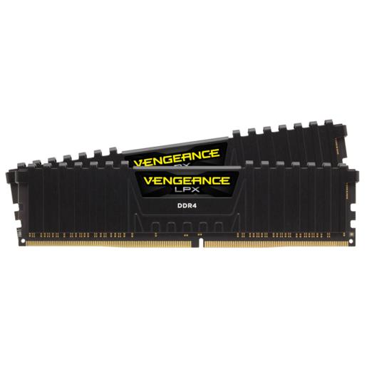 Se Corsair 16GB (2 x 8 GB) DDR4 3200MHz CL16 Vengeance LPX Sort hos Geek´d