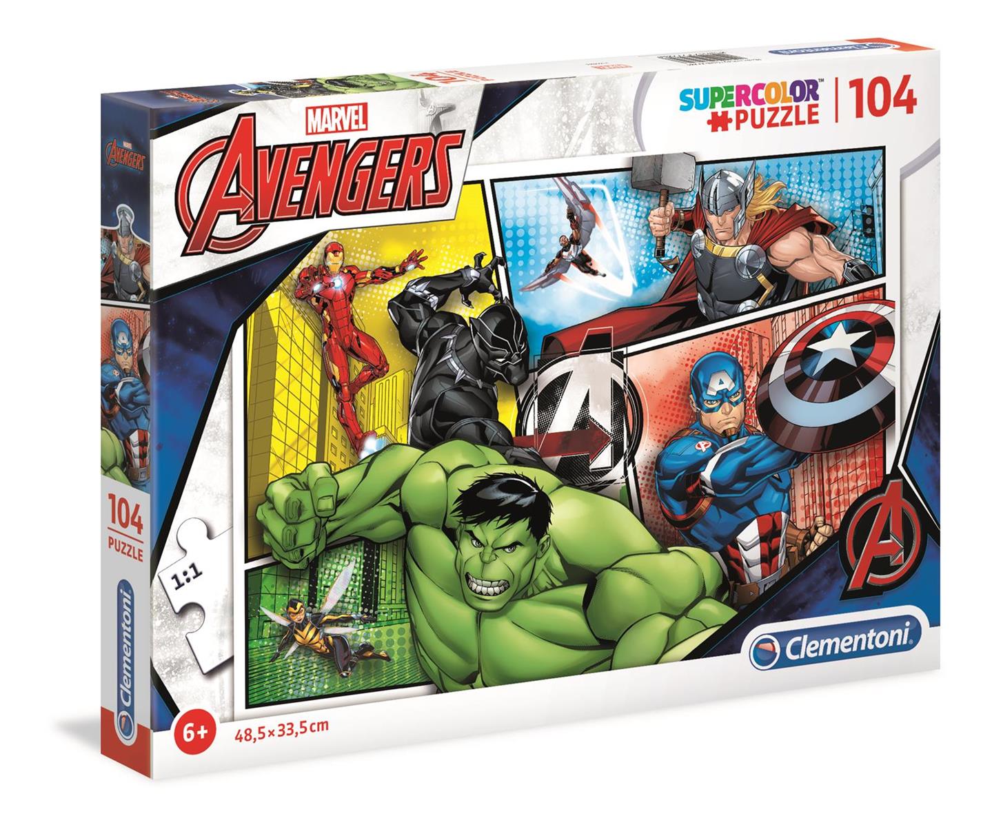 Se Avengers Puslespil - 104 Brikker hos Geek´d