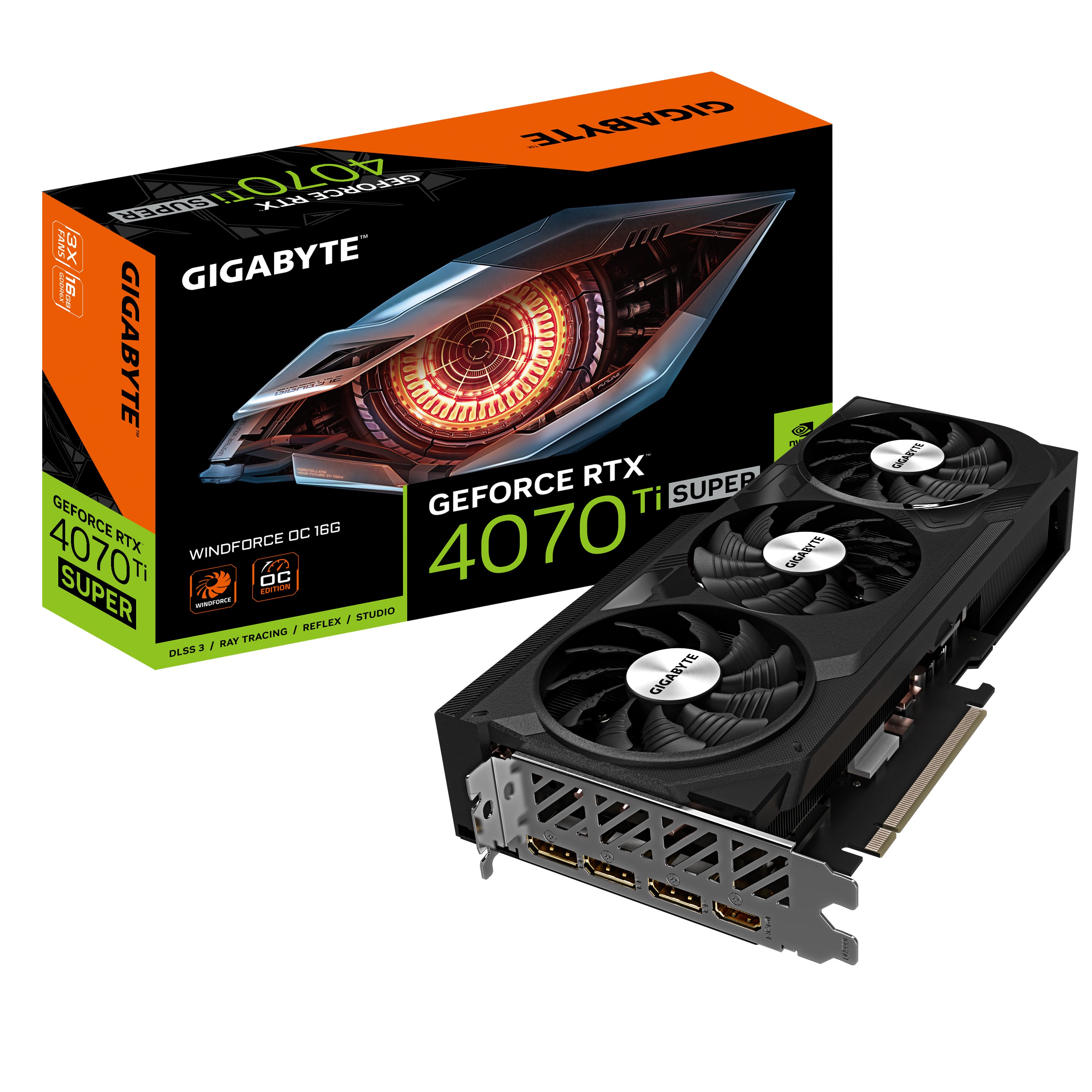 Se Gigabyte GeForce RTX 4070 Ti SUPER WINDFORCE OC 16G 16GB hos Geek´d