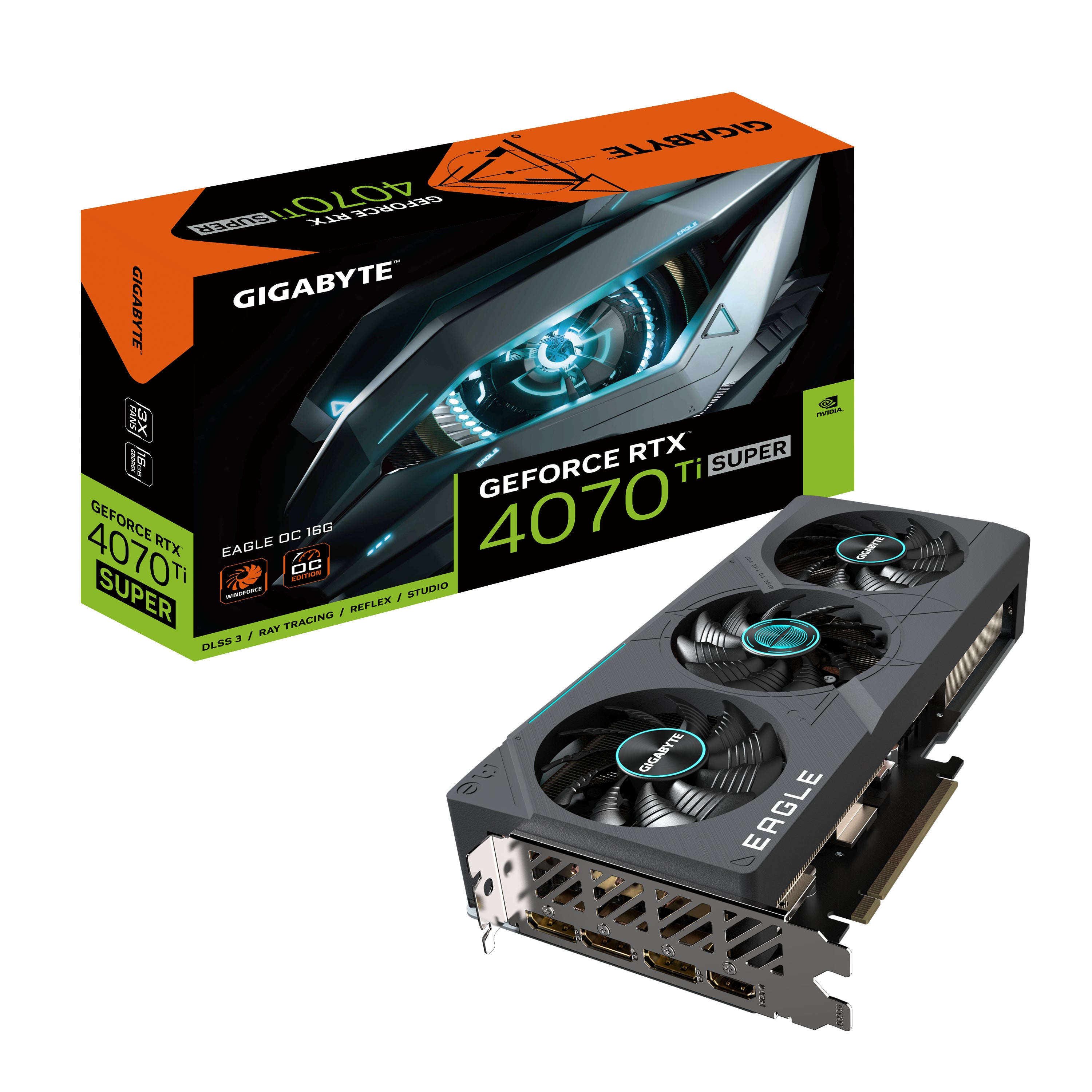 Se Gigabyte GeForce RTX 4070 Ti SUPER EAGLE OC 16G 16GB hos Geek´d