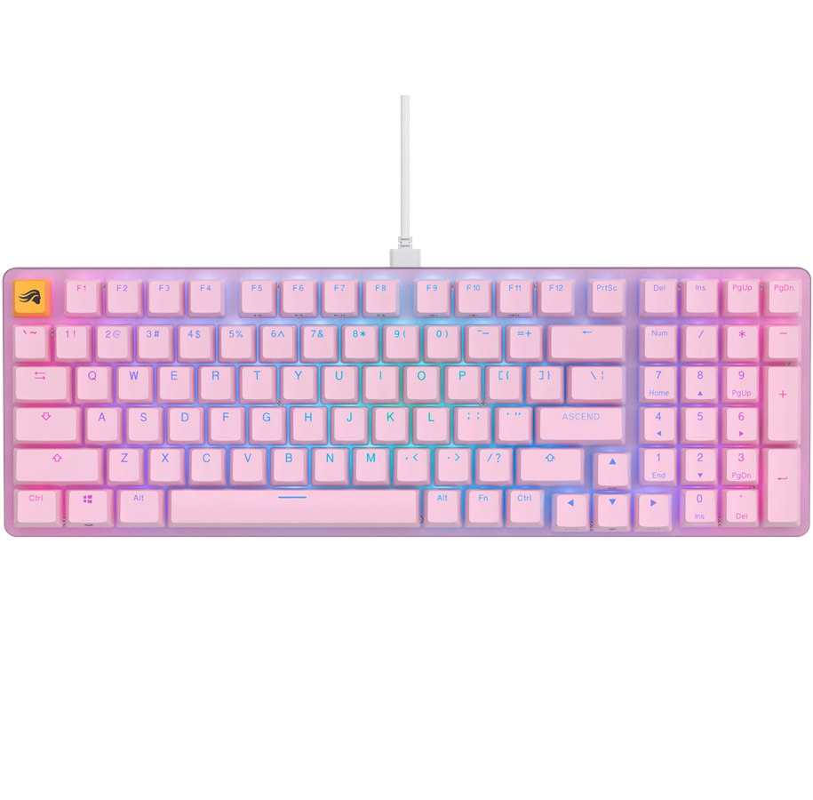 Se Glorious GMMK 2 Compact 96% - Fox switch, Pink hos Geek´d