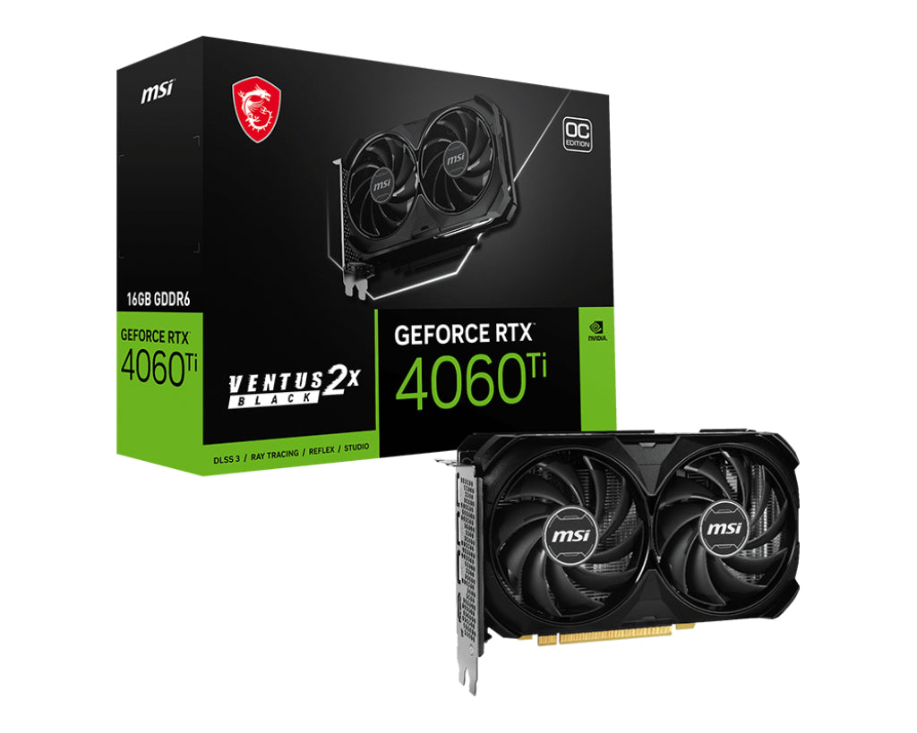 Billede af MSI GeForce RTX 4060 Ti VENTUS 2X BLACK 16G OC